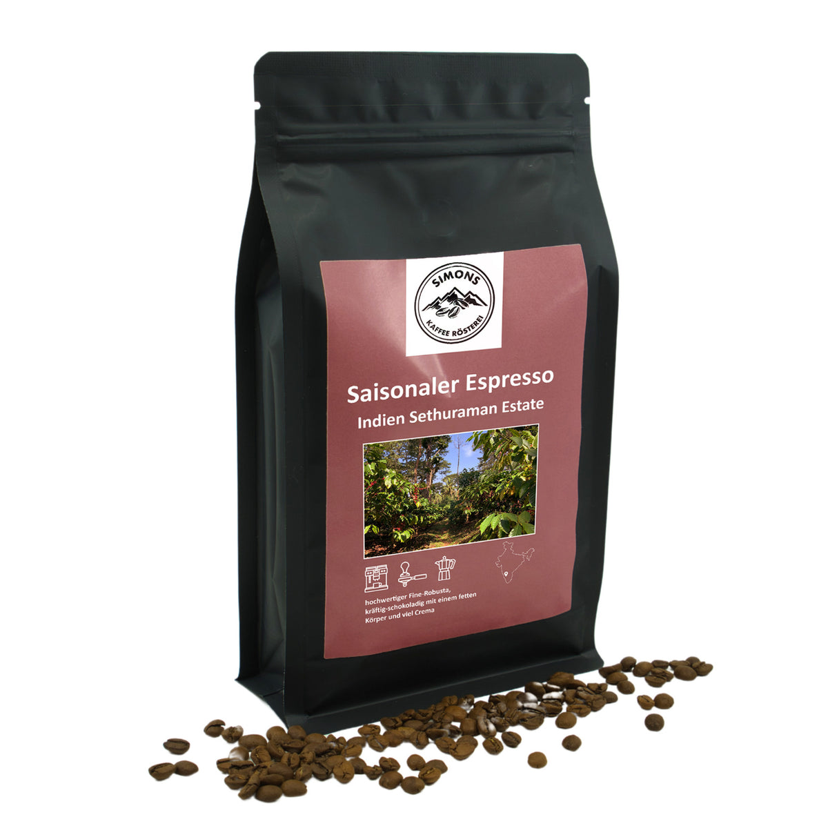 Saisonaler Kaffee - Indien Robusta Sethuraman Estate