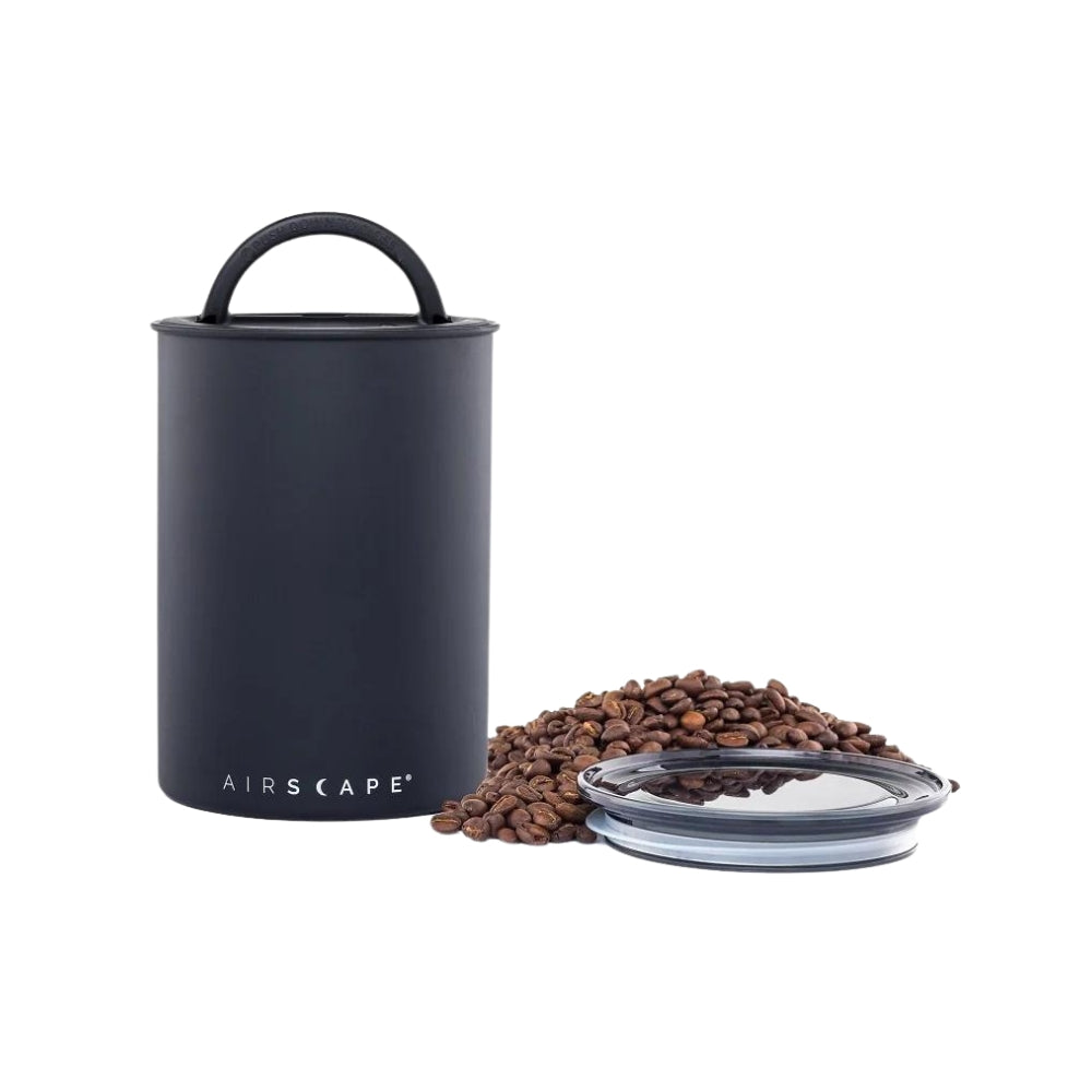 Luftdichte Kaffeedose 500 g – Airscape Schwarz für maximale Frische