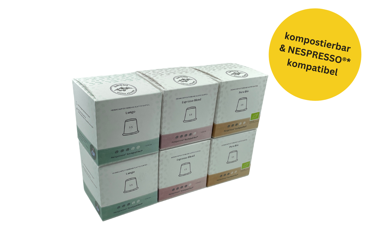 Kaffeekapseln Probierpaket (kompostierbare Kaffeekapseln)