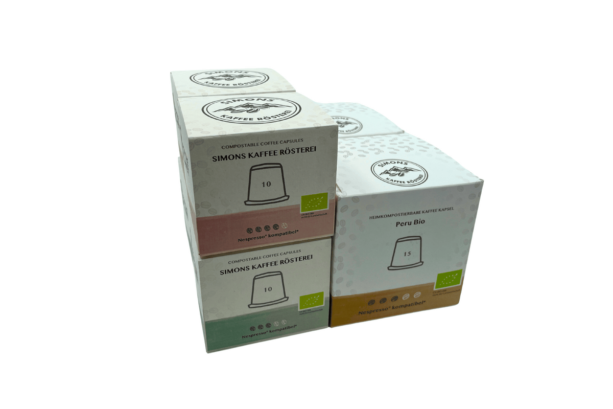 Kaffeekapseln Probierpaket (kompostierbare Kaffeekapseln)