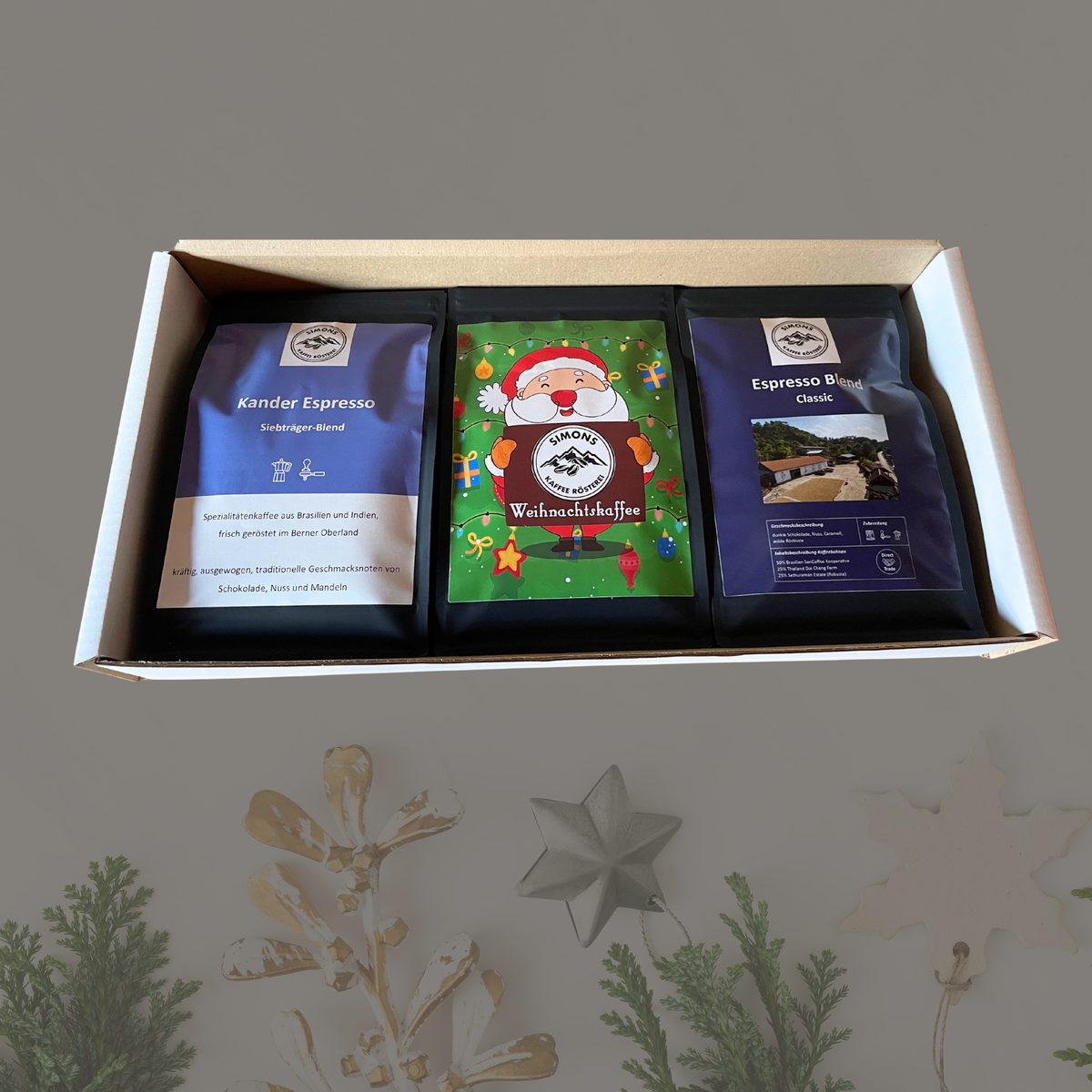 Geschenkbox Kaffeebohnen (für Siebträger & Bialetti)