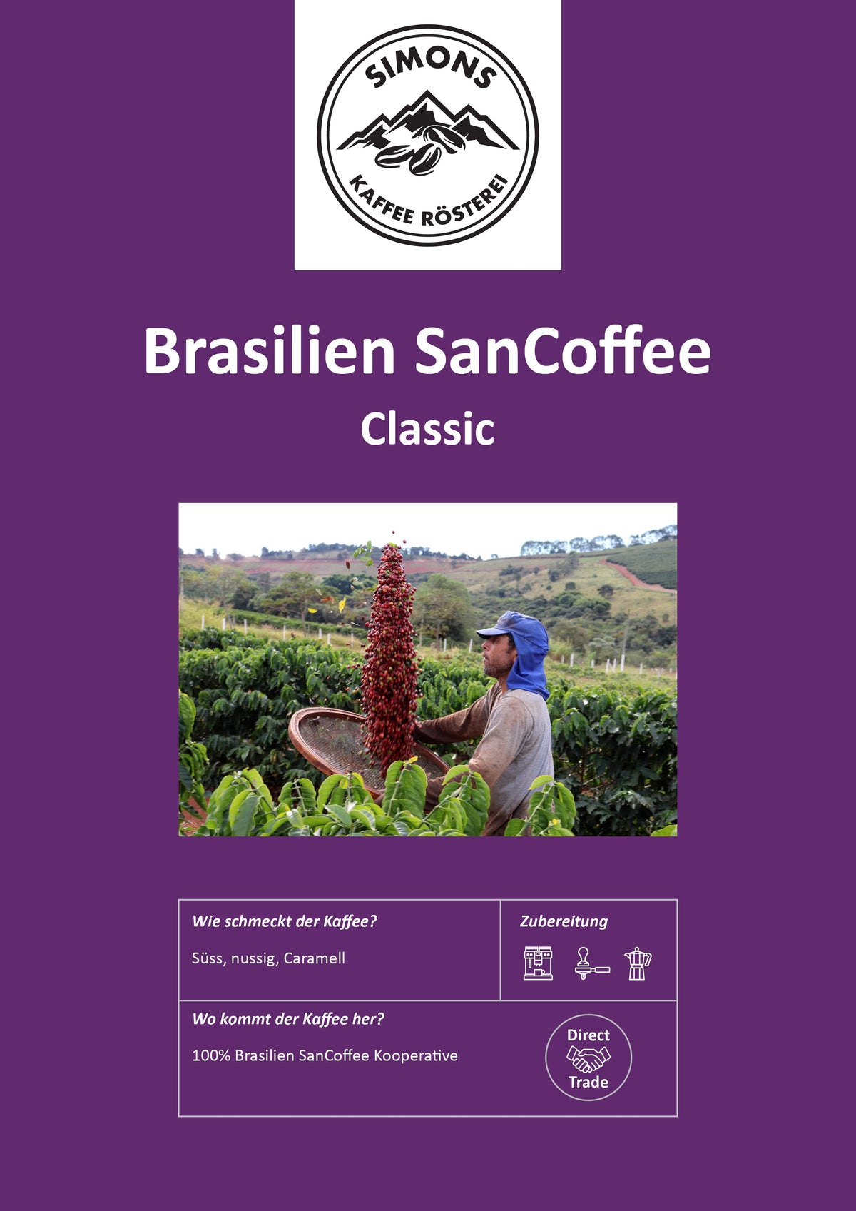 Brasilien SanCoffee - Direct Trade Kaffee (Abo)
